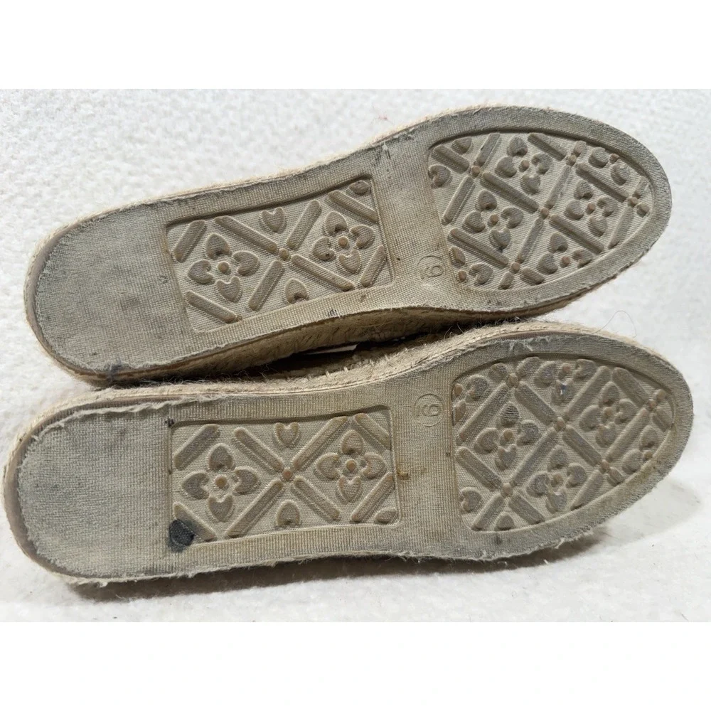 Jack Rogers Womens Size 9 Floral Canvas Platform Espadrilles Boho Coastal